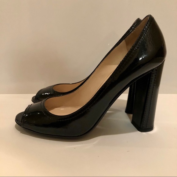 PRADA Patent Leather Pumps - Black, Open-Toe - Picture 5 of 8